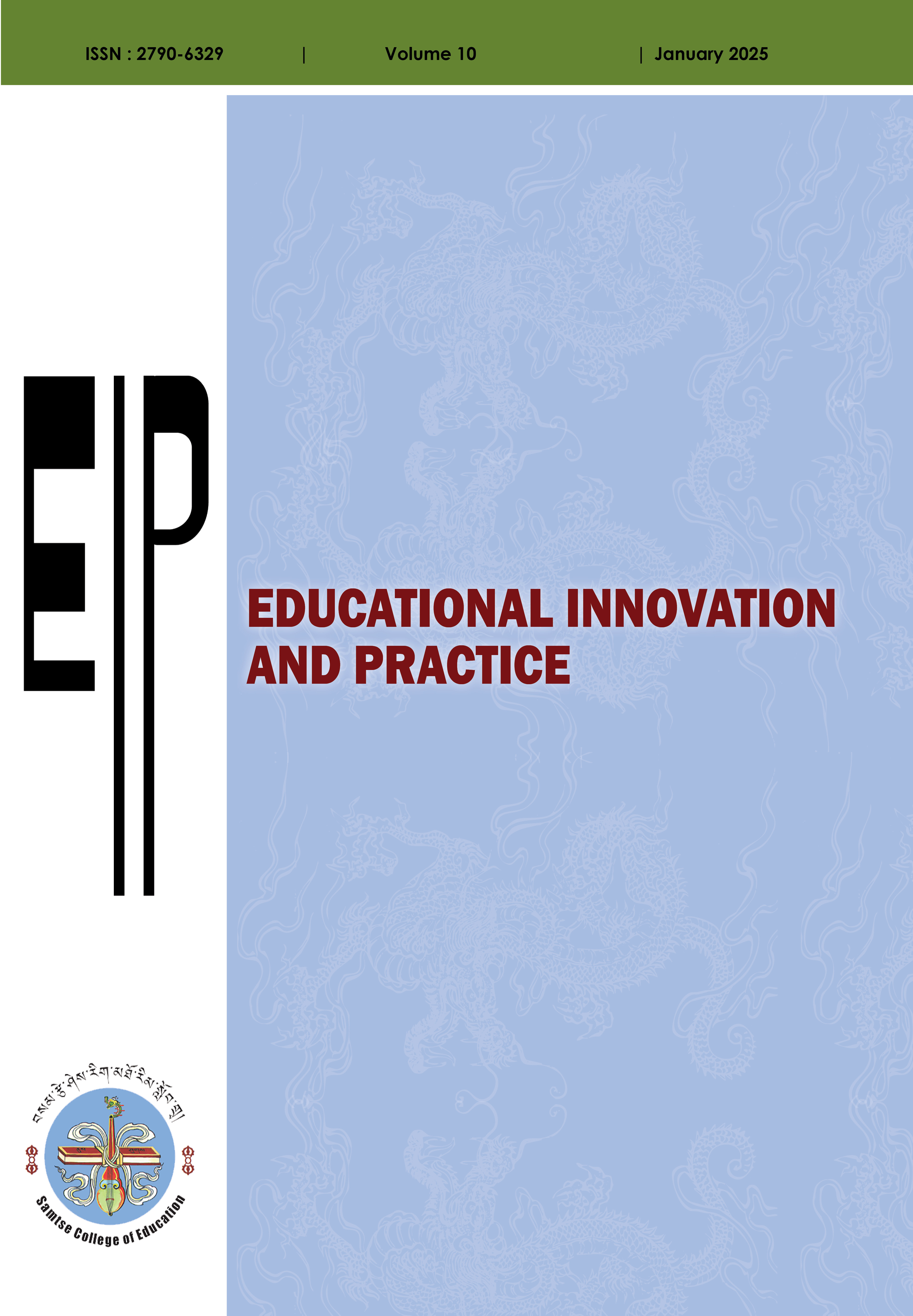 					View Vol. 10 No. 01 (2025): Educational Innovation and Practice
				